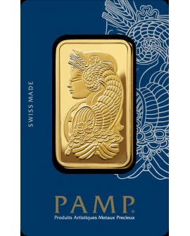 Lingot d'or de 1 gramme - PAMP suisse en 24K - 999/°°°