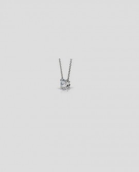 Collier solitaire diamant 0.30 carats SARALINKA OR 585/000